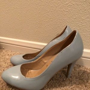 baby blue heels- francesca’s